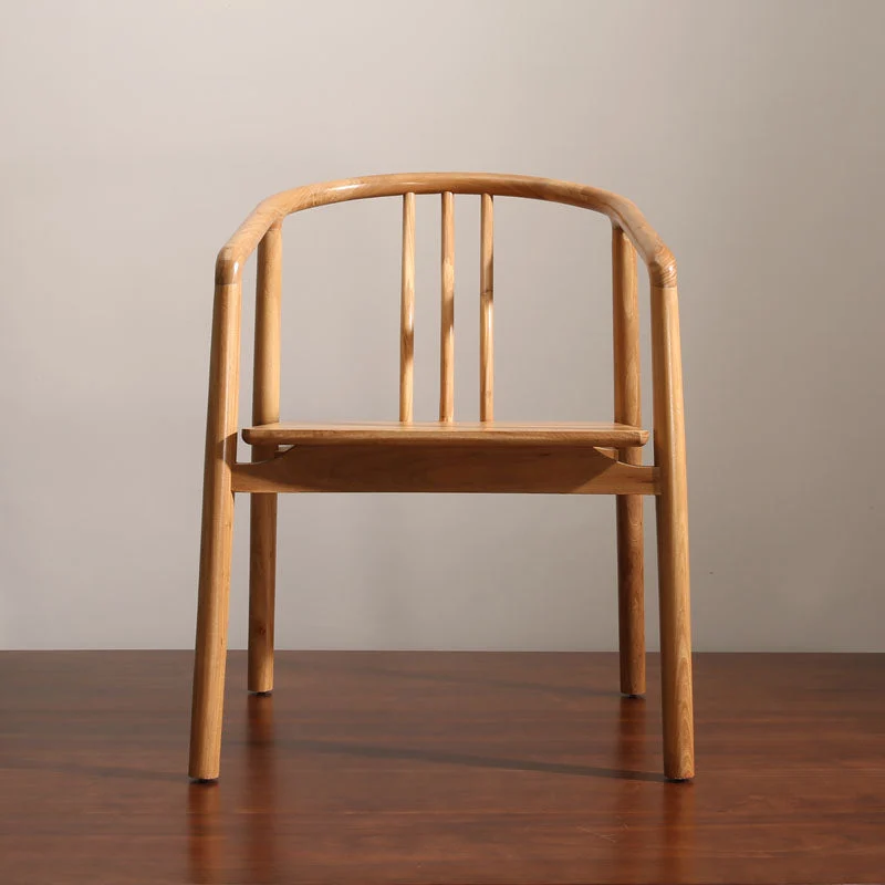 Eetkamerstoelen traditionele stijl, eetkamerstoelen met armleuningen en houten poten Clearhalo