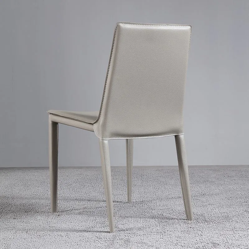 Eetkamerstoelen van kunstleer Eigentijdse eetkamerstoelen zonder armleuningen Clearhalo