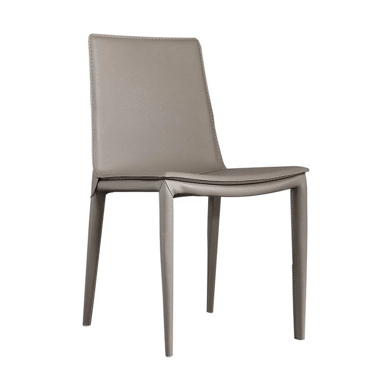 Eetkamerstoelen van kunstleer Eigentijdse eetkamerstoelen zonder armleuningen Clearhalo