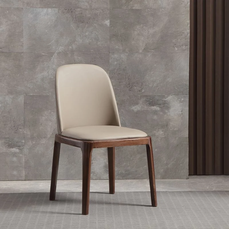 Eetkamerstoelen van kunstleer, industriële Parsons armloze bijzetstoel Clearhalo