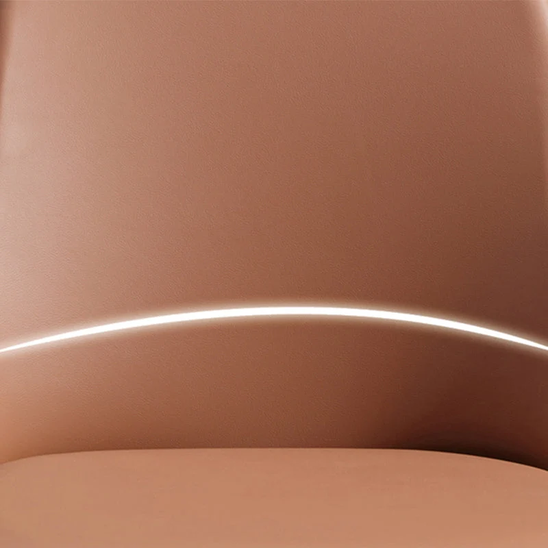 Eetkamerstoelen van kunstleer, industriële Parsons armloze bijzetstoel Clearhalo