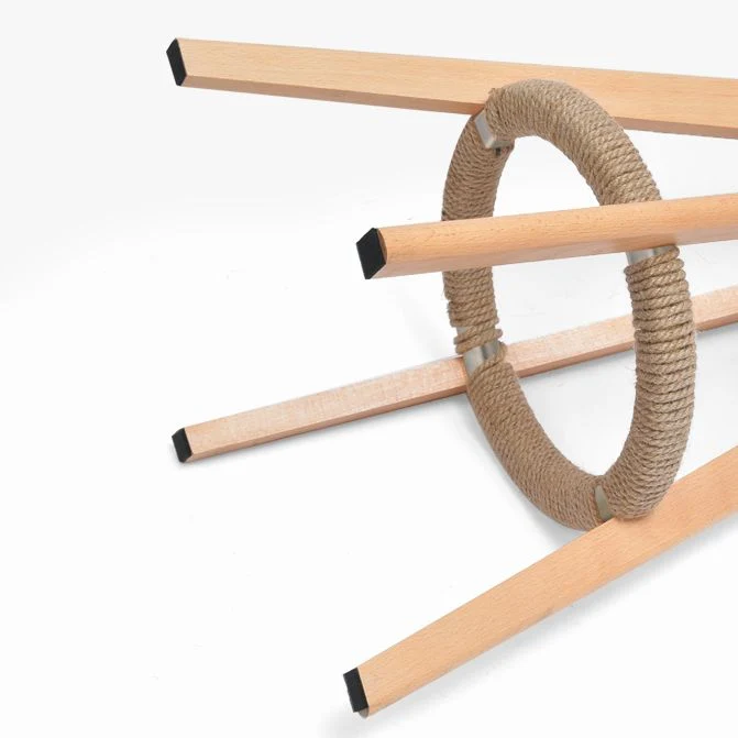 Eetkruk met lage rugleuning Beuken armloze barkruk met houten onderstel Clearhalo