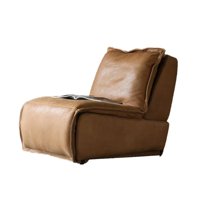 Effen kleur fauteuil stoel metalen frame draaibare schommelstoel fauteuil zonder armen Clearhalo