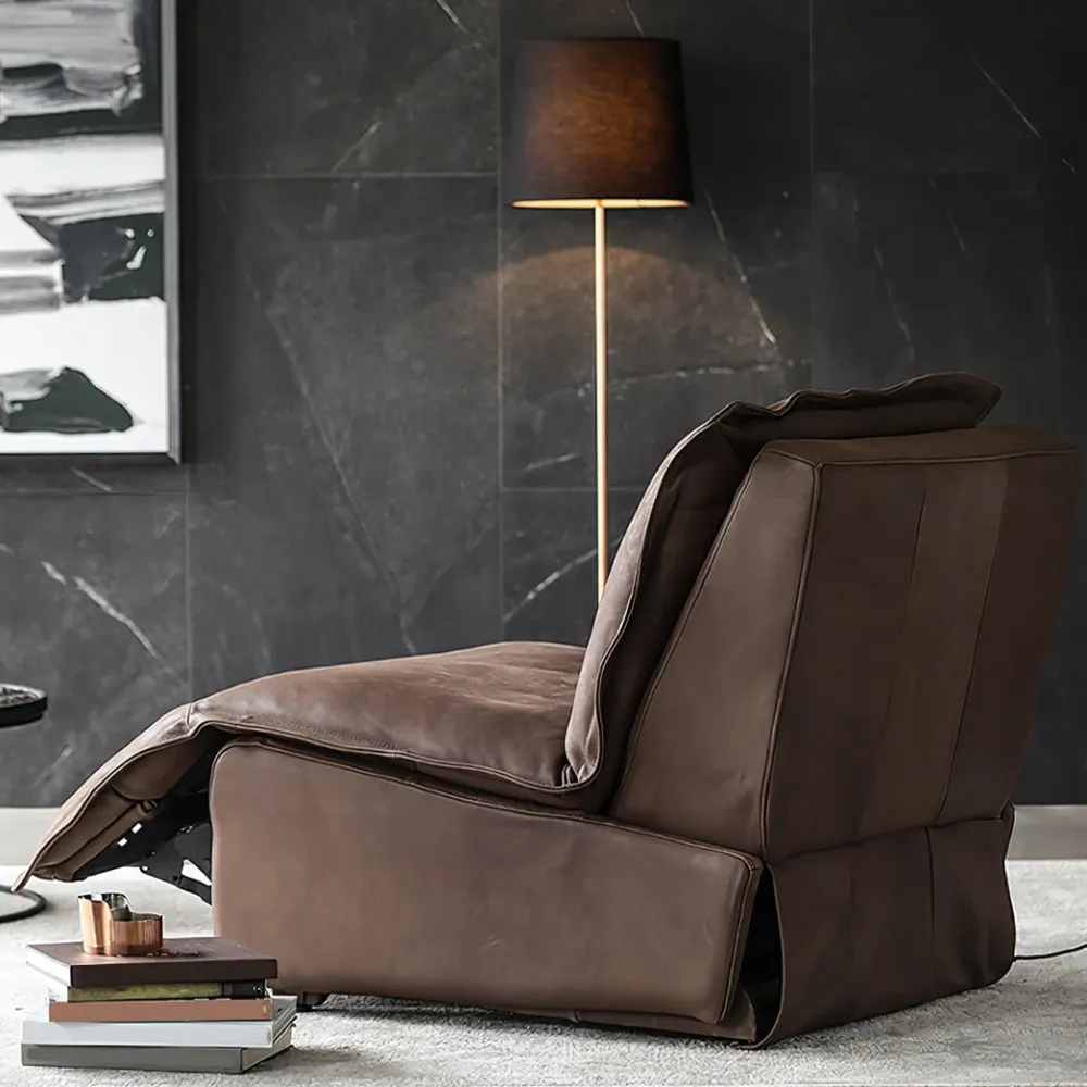 Effen kleur fauteuil stoel metalen frame draaibare schommelstoel fauteuil zonder armen Clearhalo