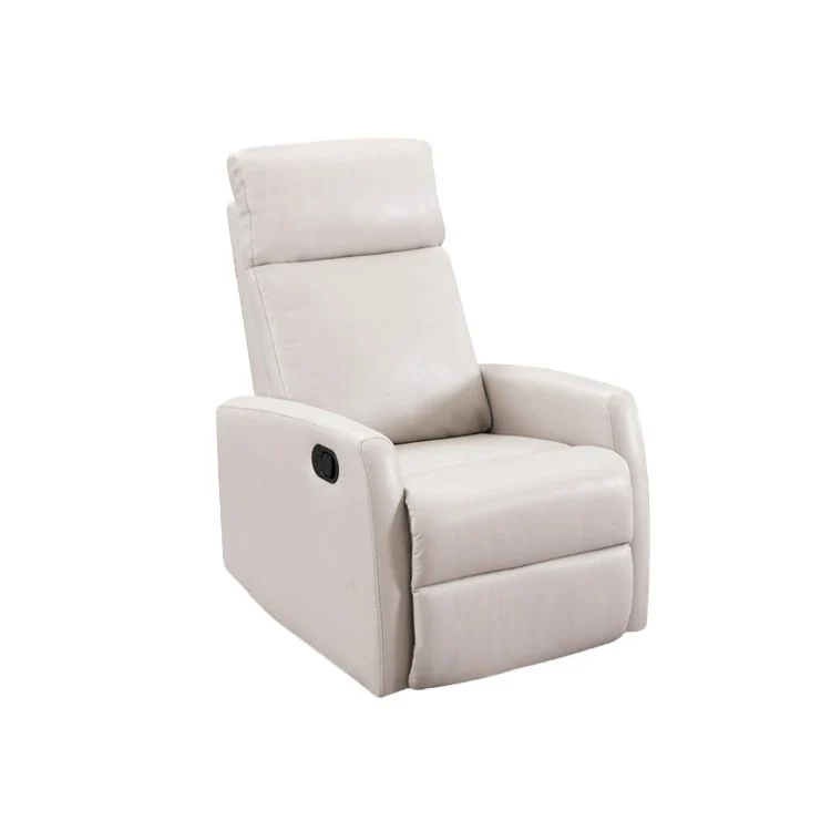 Effen kleur gestoffeerde standaard fauteuil kunstleer fauteuil Clearhalo