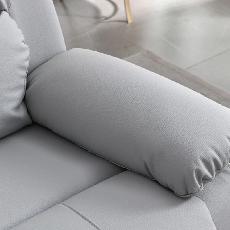 Effen kleur home theater fauteuil gebonden lederen eigentijdse stoel voor thuis Clearhalo