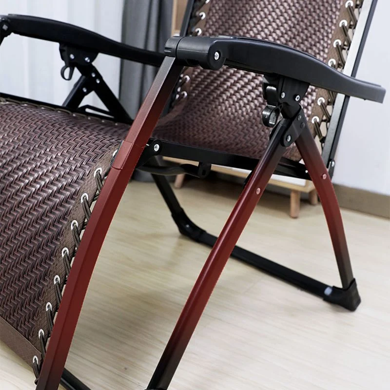 Eigentijdse bruine fauteuil Enkele standaard fauteuil van metaal Clearhalo