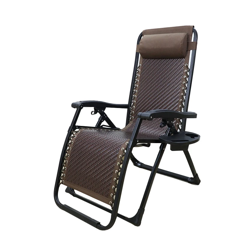 Eigentijdse bruine fauteuil Enkele standaard fauteuil van metaal Clearhalo