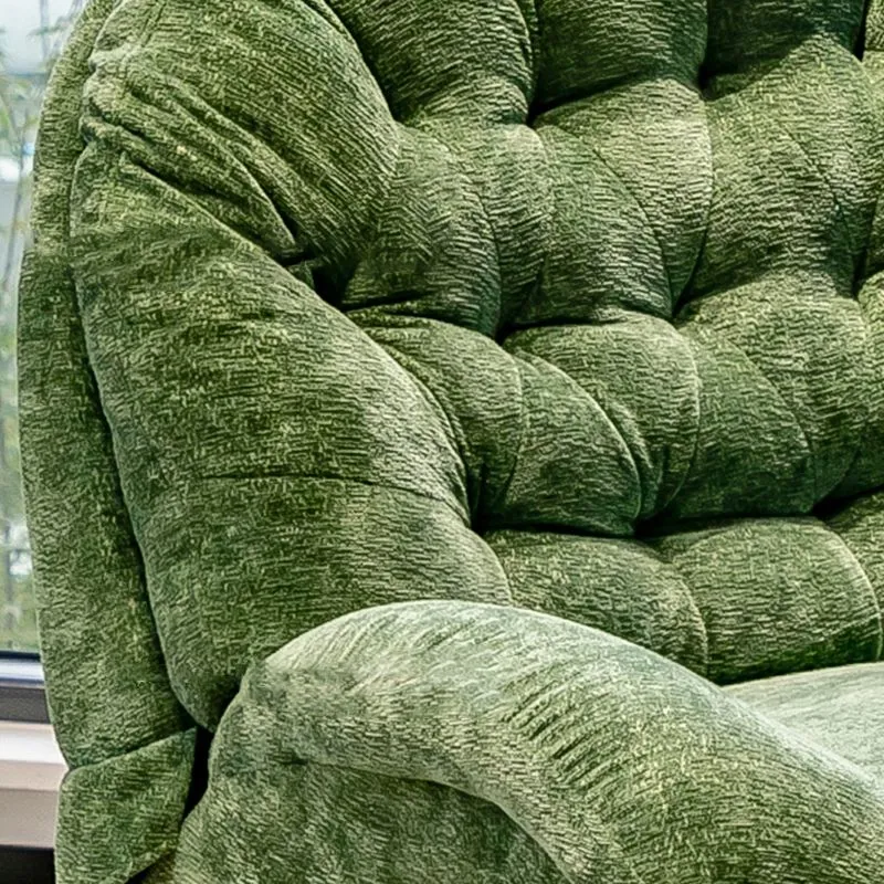 Eigentijdse draaibare rocker standaard fauteuil fluweel/kunstleer Clearhalo