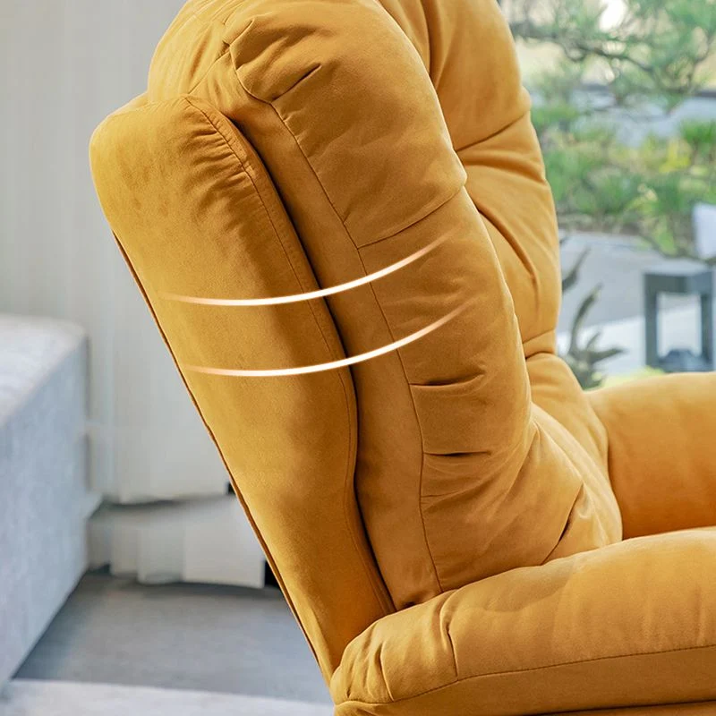 Eigentijdse draaibare rocker standaard fauteuil microsuède fauteuil Clearhalo