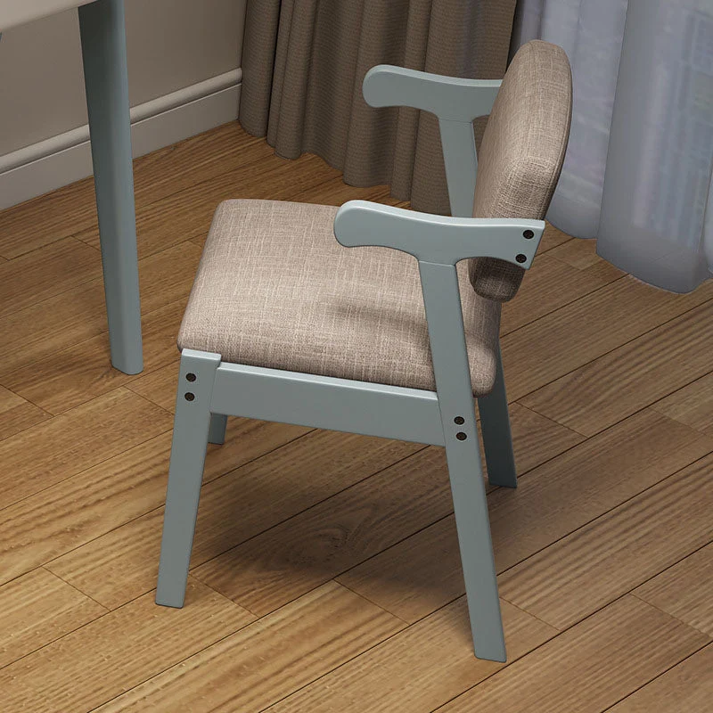 Eigentijdse eetkamerstoel Fauteuil met houten poten voor keuken Clearhalo