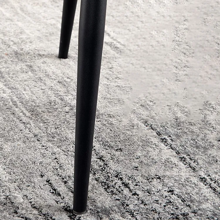Eigentijdse eetkamerstoelen Fauteuil met metalen poten voor thuis Clearhalo