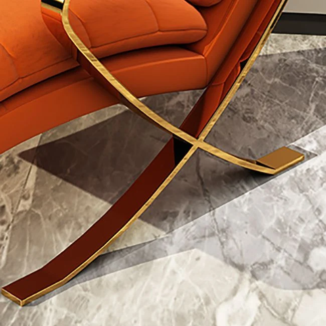 Eigentijdse fauteuil met accent Moderne gestoffeerde fauteuil Clearhalo