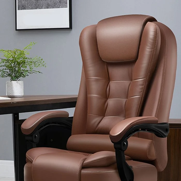 Eigentijdse fauteuil met armleuningen van pu-leer/nerfleer Clearhalo