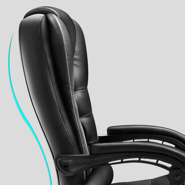 Eigentijdse fauteuil met armleuningen van pu-leer/nerfleer Clearhalo
