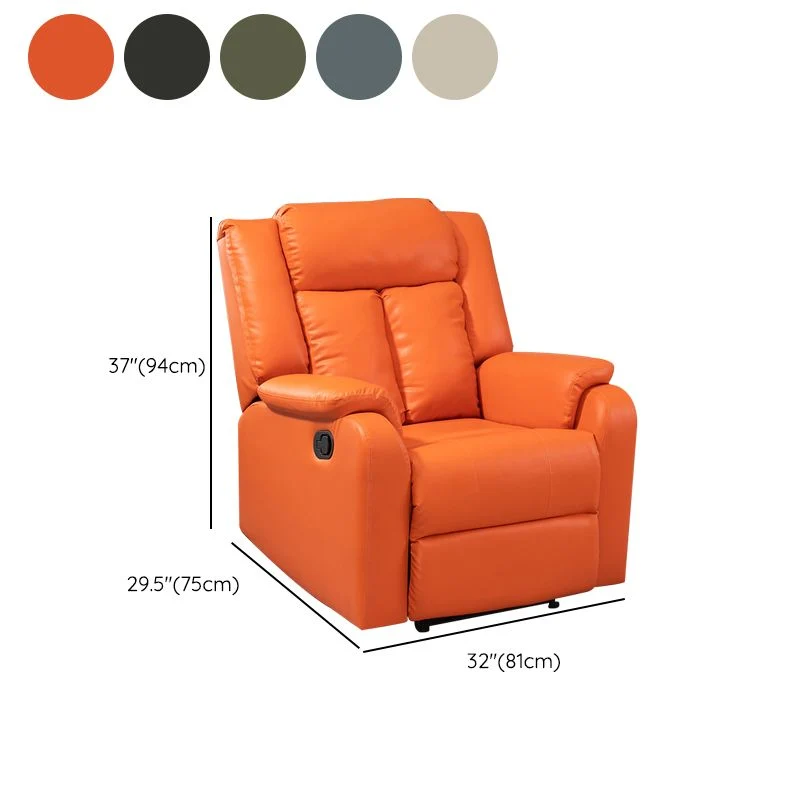 Eigentijdse fauteuil met rugleuning, draaibare basis, effen kleur, handmatige drukknop Clearhalo