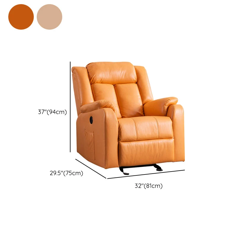 Eigentijdse fauteuil met rugleuning, draaibare basis, effen kleur, handmatige drukknop Clearhalo
