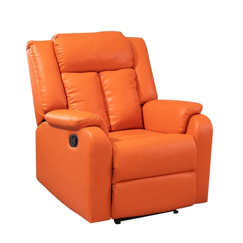 Eigentijdse fauteuil met rugleuning, draaibare basis, effen kleur, handmatige drukknop Clearhalo