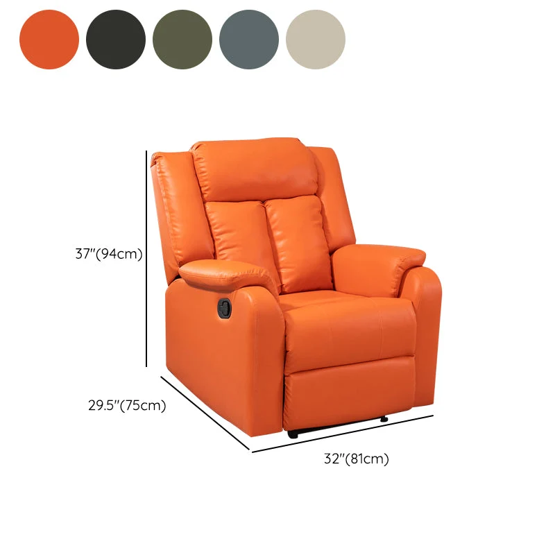 Eigentijdse fauteuil met rugleuning, draaibare basis, effen kleur, handmatige drukknop Clearhalo