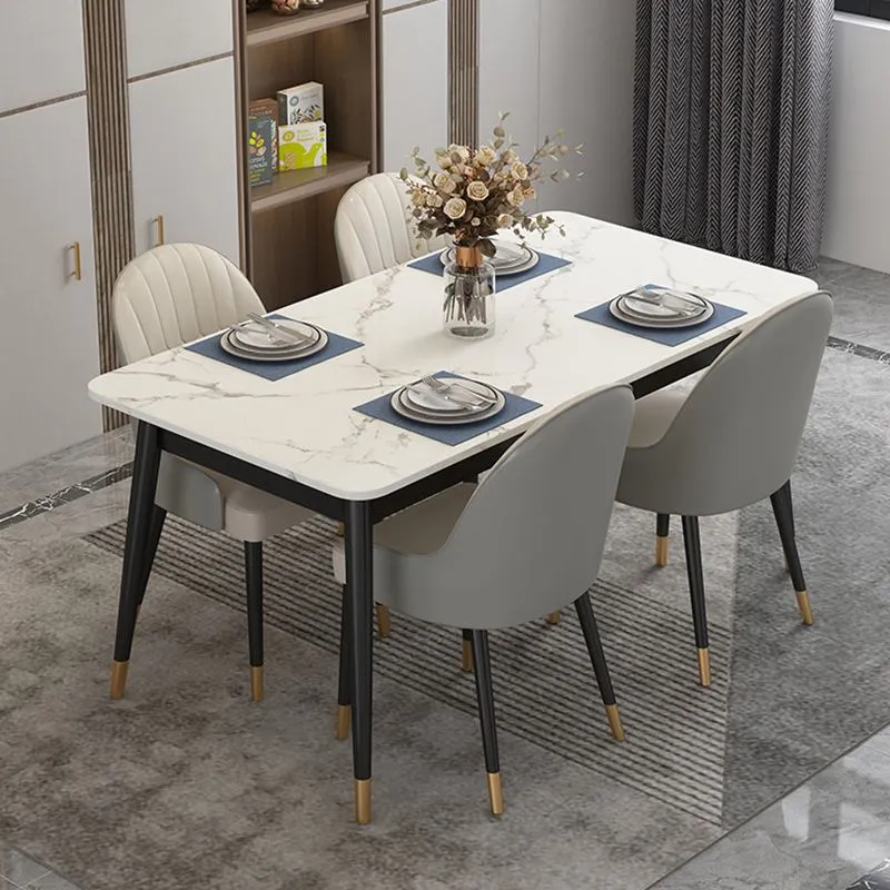 Eigentijdse gestoffeerde armloze eetkamerstoelen Parsons stoelen Clearhalo