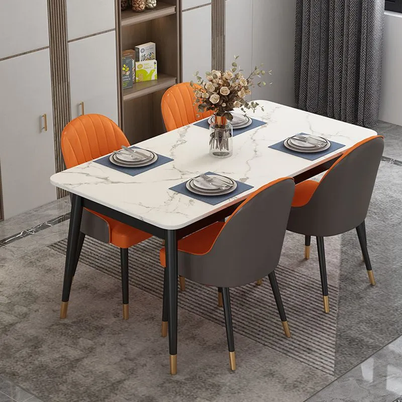 Eigentijdse gestoffeerde armloze eetkamerstoelen Parsons stoelen Clearhalo