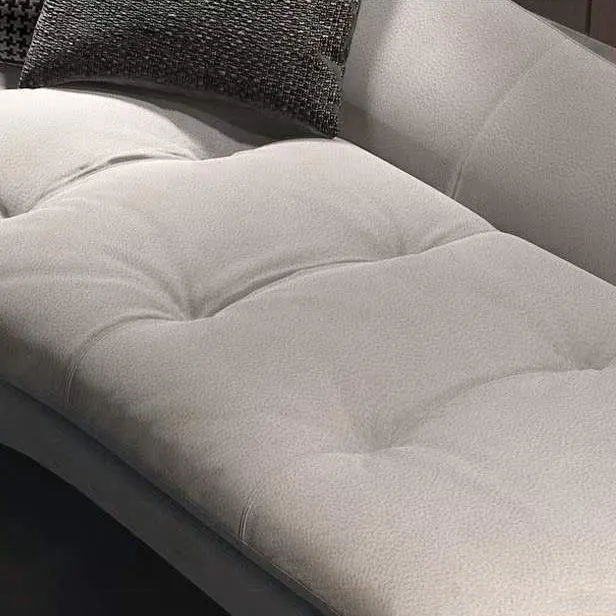 Eigentijdse gestoffeerde chaise longue. Eén gewapende chaise longue Clearhalo