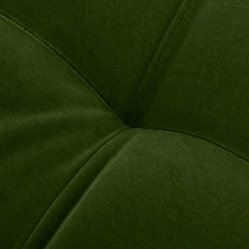 Eigentijdse gestoffeerde chaise longue met vierkante armleuningen groen/blauw Clearhalo