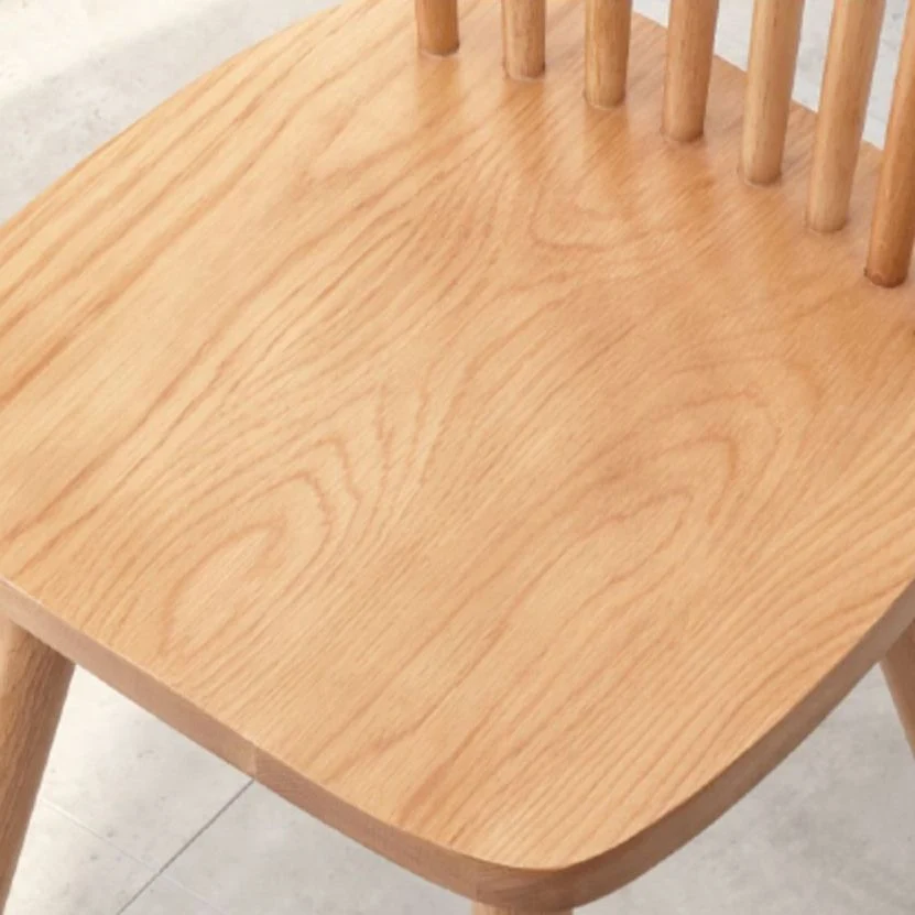 Eigentijdse houten draaibare armloze eetkamerstoelen met lattenbodem (set van 1/2/4/6/8) Clearhalo