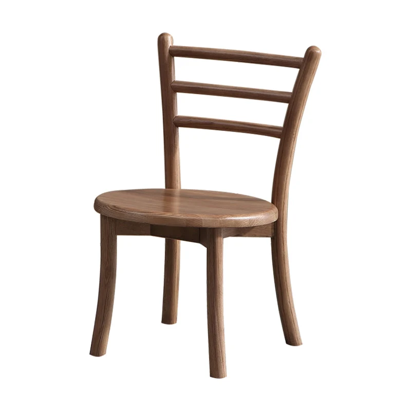Eigentijdse houten eetkamerstoel Keukeneetkamer Armloze zijstoelen Clearhalo
