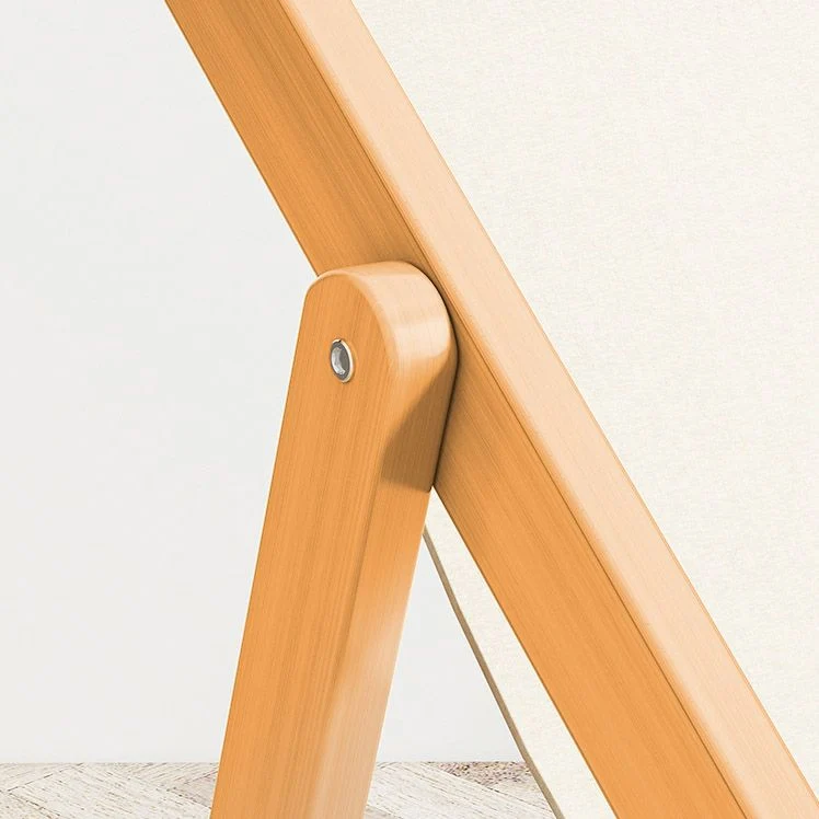 Eigentijdse houten frame standaard fauteuil opvouwbare fauteuil Clearhalo