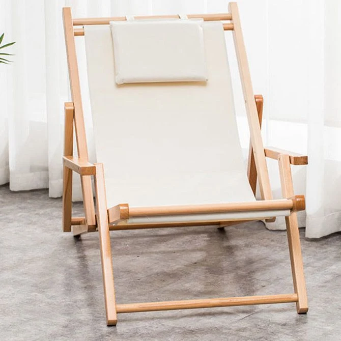 Eigentijdse houten frame standaard fauteuil opvouwbare fauteuil Clearhalo