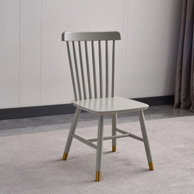 Eigentijdse houten restaurant-bijzetstoel Windsor-eetkamerstoel met rugleuning Clearhalo