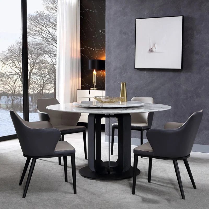 Eigentijdse keukeneetkamerstoelen kunstleer bijzetstoelen grijs Clearhalo