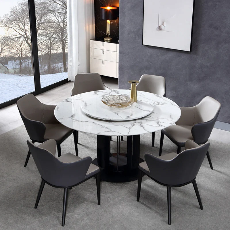 Eigentijdse keukeneetkamerstoelen kunstleer bijzetstoelen grijs Clearhalo