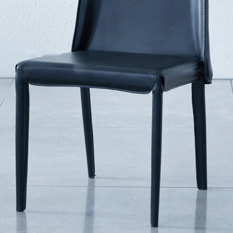Eigentijdse keukeneetstoelen Armloze kunstleren eetkamerstoelen Clearhalo