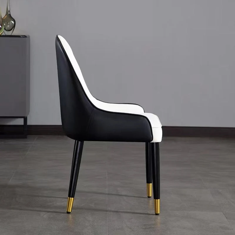Eigentijdse kunstleren eetkamerstoelen Parsons armloze eetkamerstoelen Clearhalo