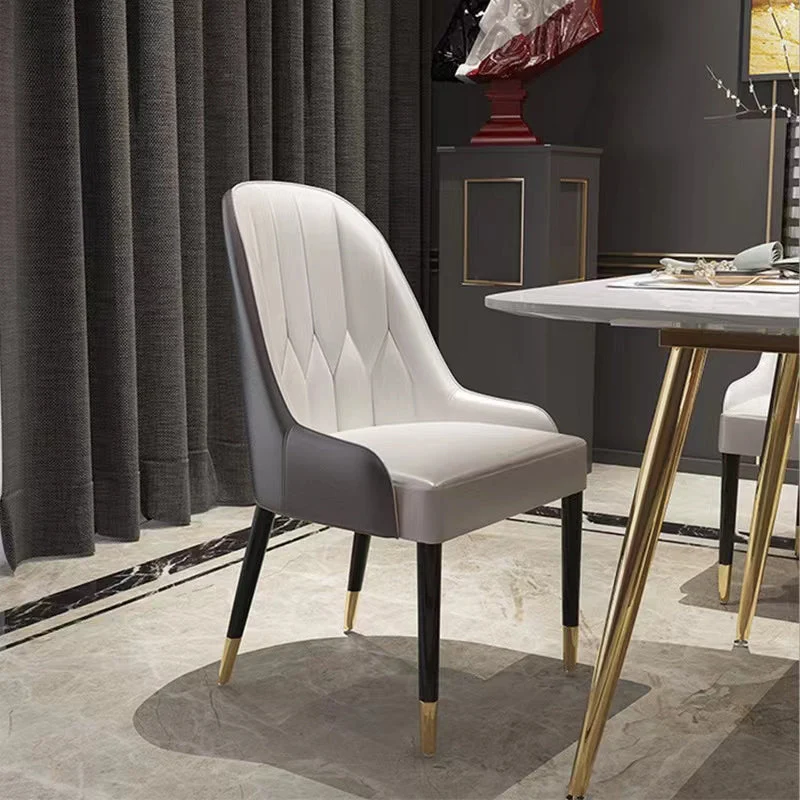 Eigentijdse kunstleren eetkamerstoelen Parsons armloze eetkamerstoelen Clearhalo