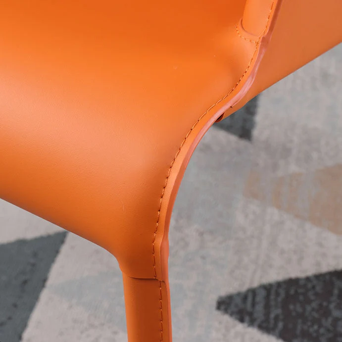 Eigentijdse leren eetkamerstoel, gestoffeerde fauteuil voor gebruik restaurants Clearhalo
