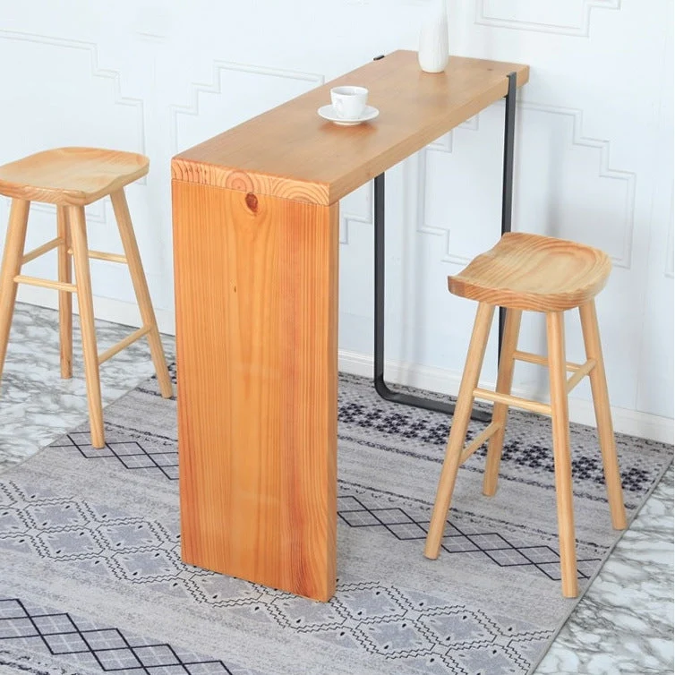 Eigentijdse massief houten tegenkruk Zadelzitbarkruk voor woonkamer Clearhalo