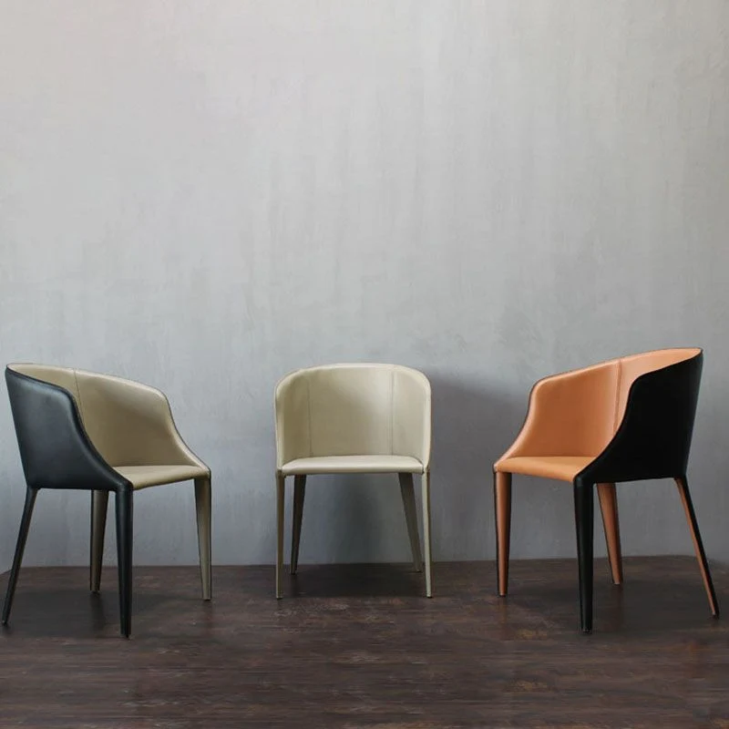 Eigentijdse metalen eetkamerstoel, gestoffeerde fauteuils voor gebruik restaurants Clearhalo