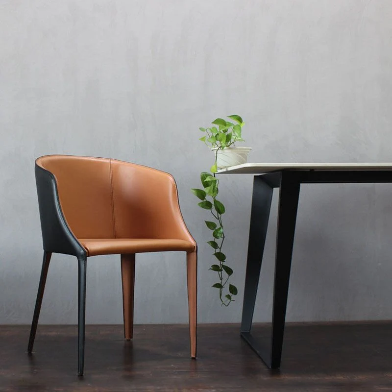 Eigentijdse metalen eetkamerstoel, gestoffeerde fauteuils voor gebruik restaurants Clearhalo