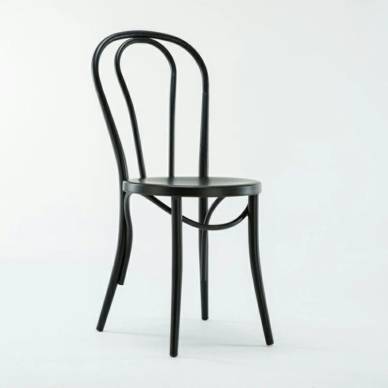Eigentijdse metalen eetkamerstoelen Windsor-rugarmloze stoel voor keuken Clearhalo