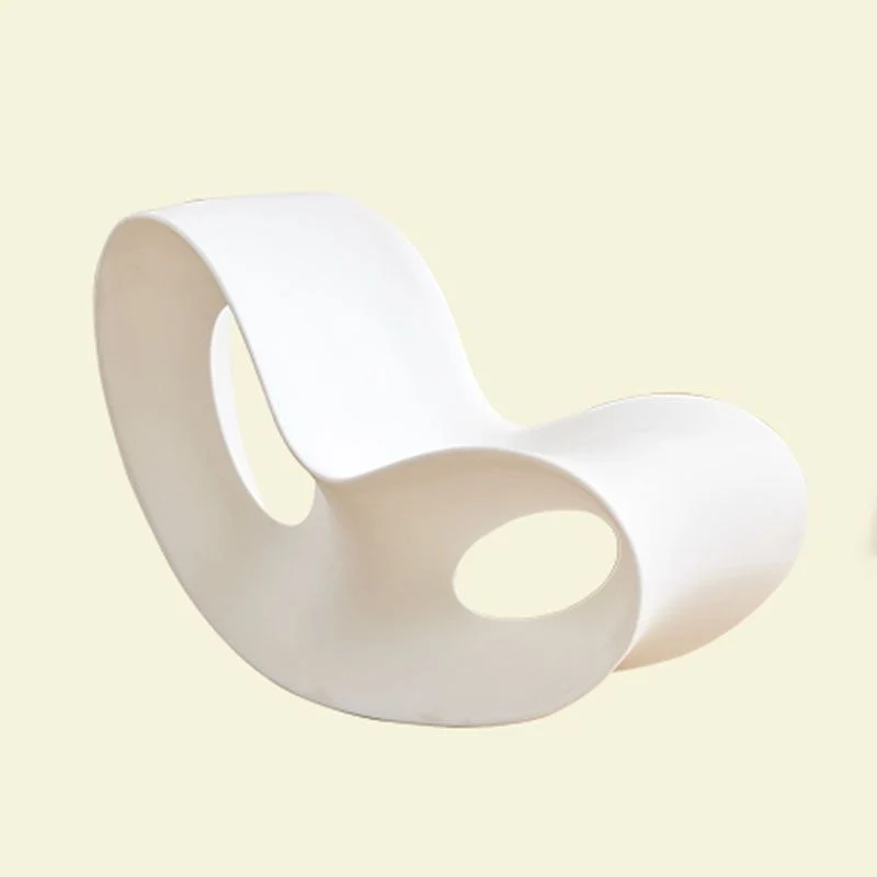 Eigentijdse schommelstoel acryl effen kleur binnenschommelstoel zonder armleuning Clearhalo