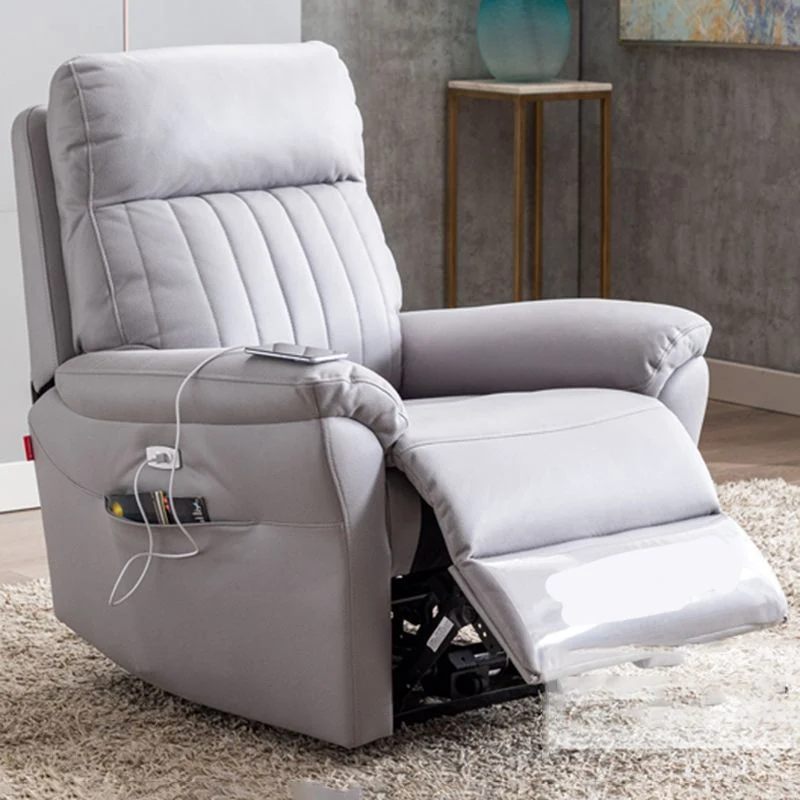 Eigentijdse standaard fauteuil met armopbergruimte en rugbeweging Clearhalo