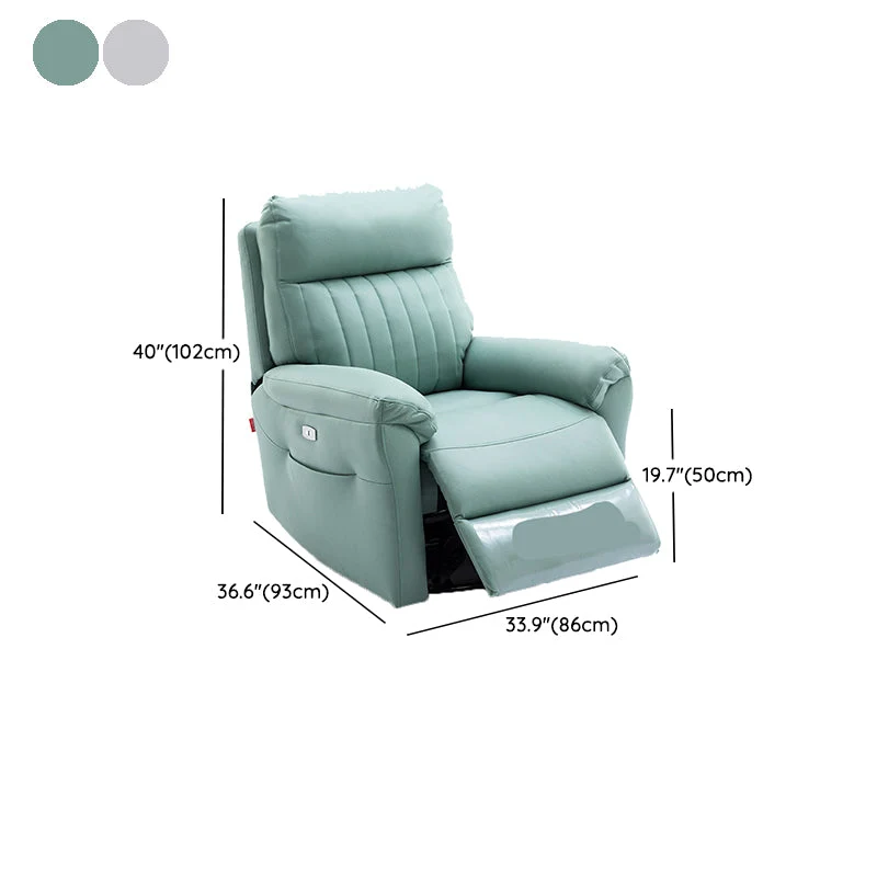 Eigentijdse standaard fauteuil met armopbergruimte en rugbeweging Clearhalo