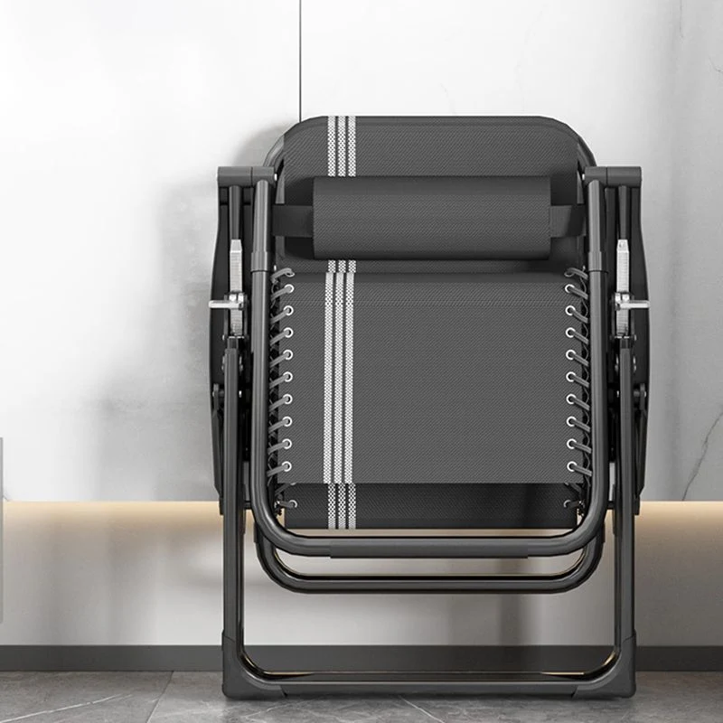 Eigentijdse standaard fauteuil met metalen frame, opvouwbare fauteuil Clearhalo