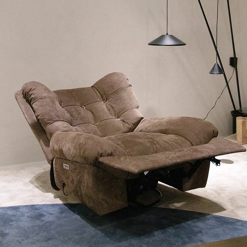 Eigentijdse standaard fauteuil met uitlopende arm en draaibare fauteuil Clearhalo