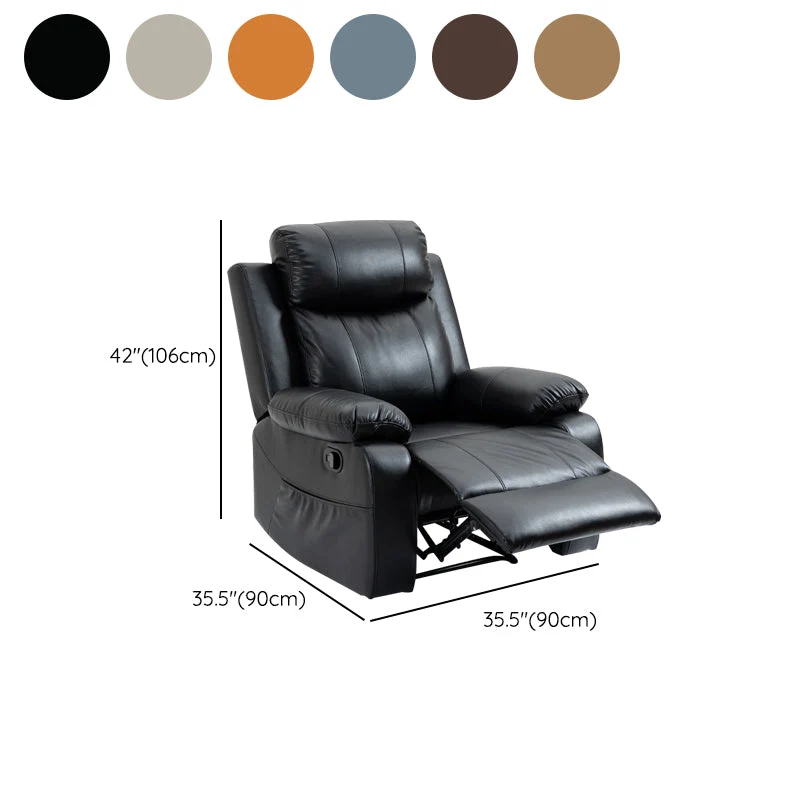 Eigentijdse standaard fauteuil, metalen effen kleur rocker, handmatige drukknop Clearhalo