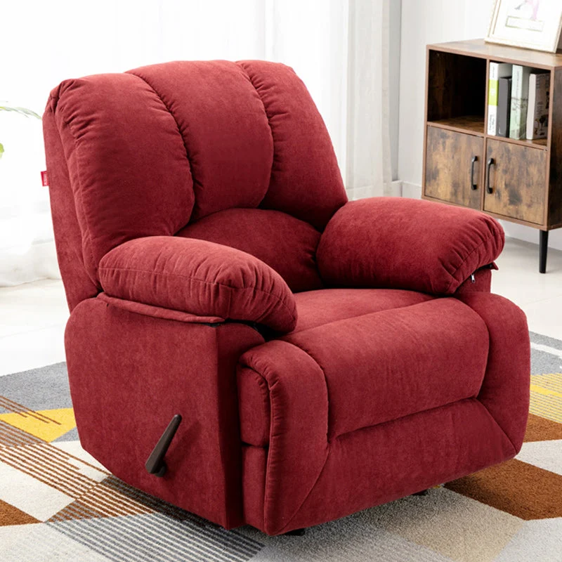 Eigentijdse standaard fauteuil stof effen kleur schommelarm voor binnen, liggend Clearhalo