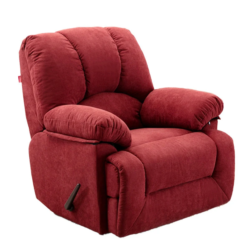 Eigentijdse standaard fauteuil stof effen kleur schommelarm voor binnen, liggend Clearhalo